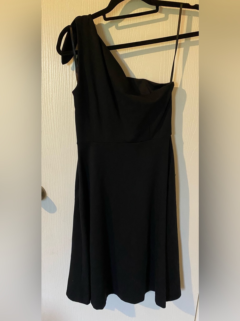Banana Republic Black One-Shoulder Dress with Spaghetti Strap